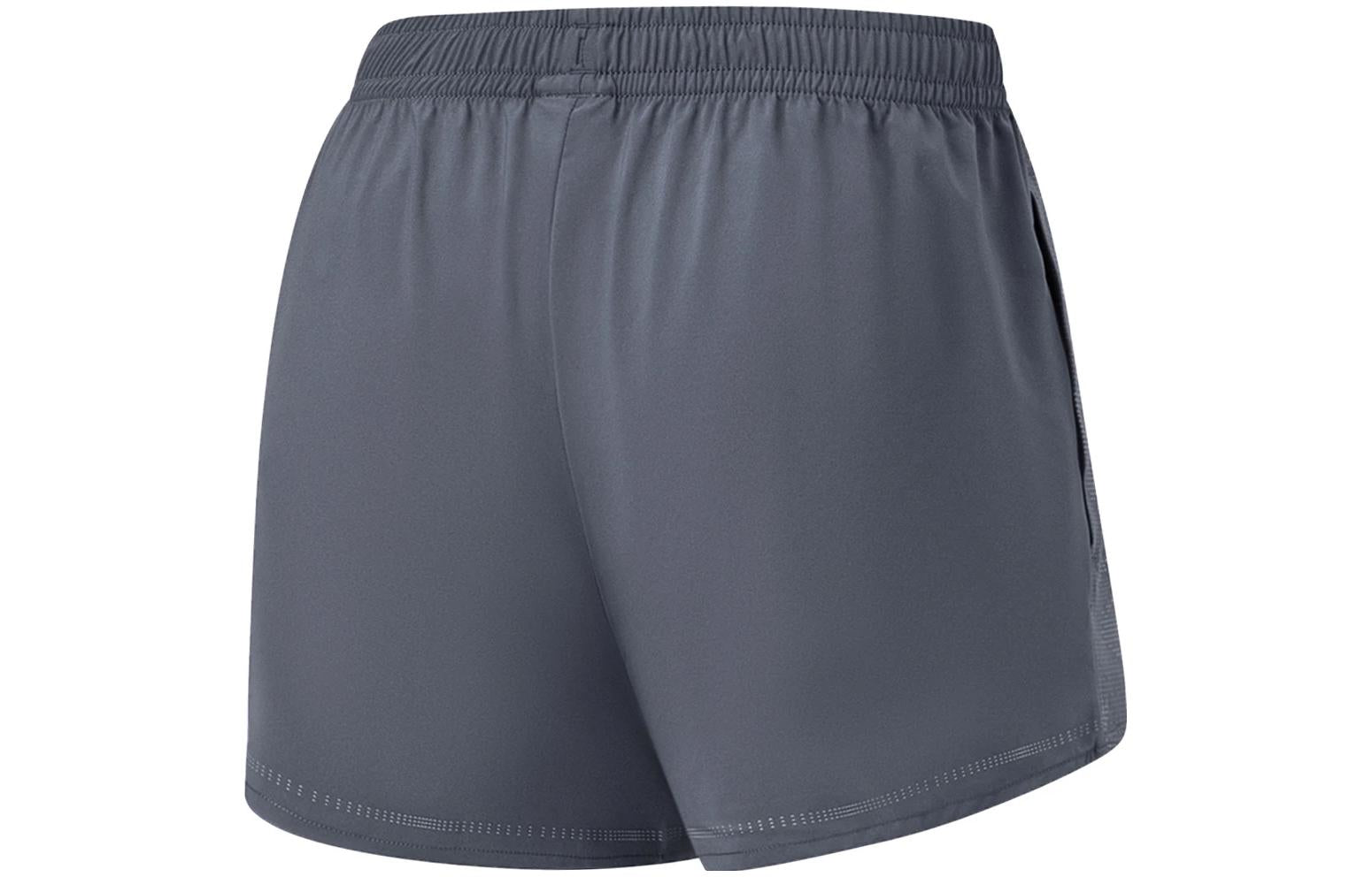 (WMNS) Li-Ning Logo AT DRY Running Shorts 'Dark Grey' AKST478-2