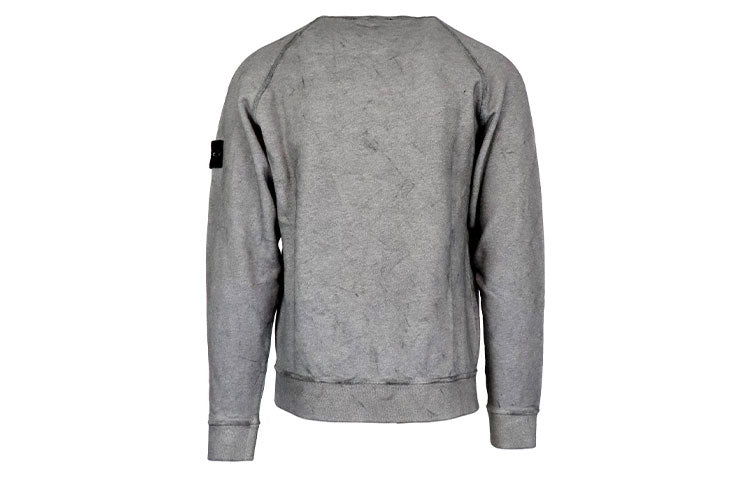 STONE ISLAND Dust Treated Crew Sweatshirt 'Grey' 731562290-V1M29
