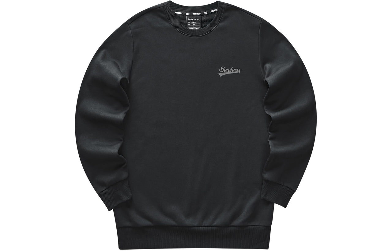 Skechers Colorful Casual Series Knit Crew Sweatshirt 'Black' L323U181-0018