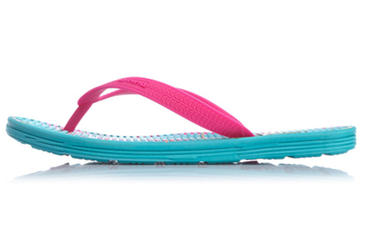 (WMNS) Li-Ning Disney Crossover LN Floper Blue Pink Slippers AGAP002-3