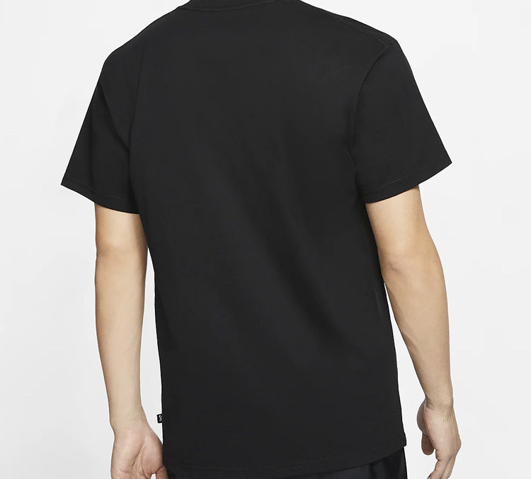 Nike Graffiti Printing Skateboard Short Sleeve Black CU0287-010