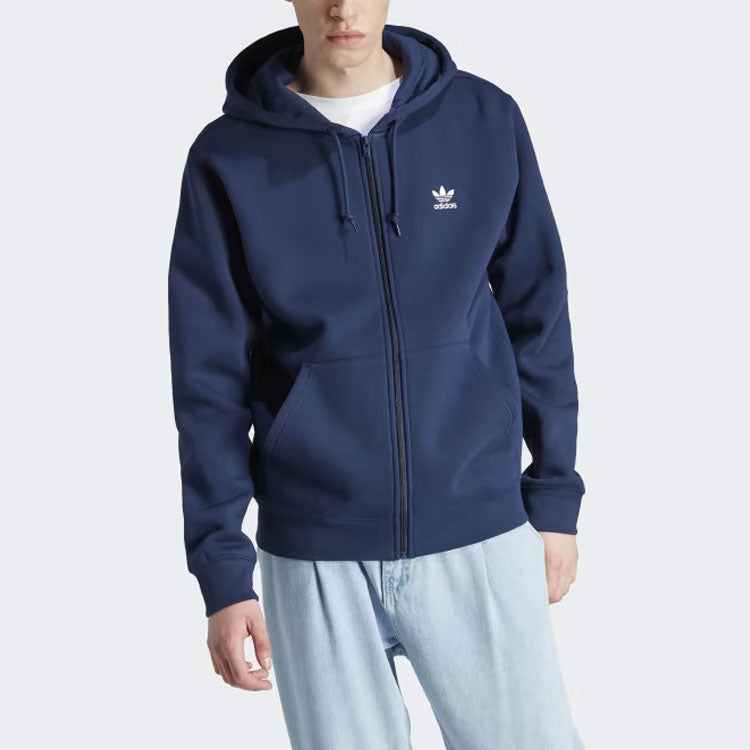 adidas Trefoil Full-Zip Hoodie 'Navy' IL2513
