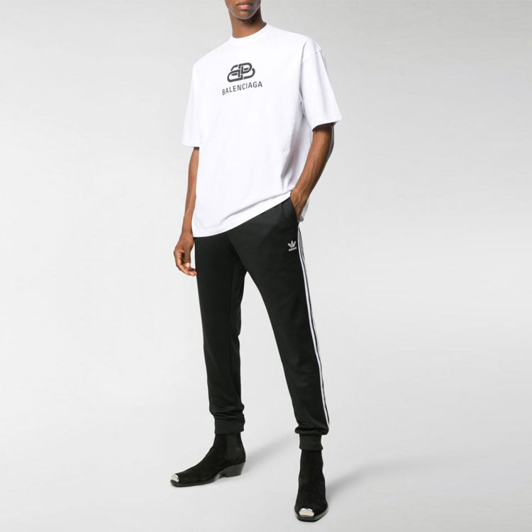 Balenciaga Interlocked BB Regular Fit T-shirt 'White' 578139TEV489044
