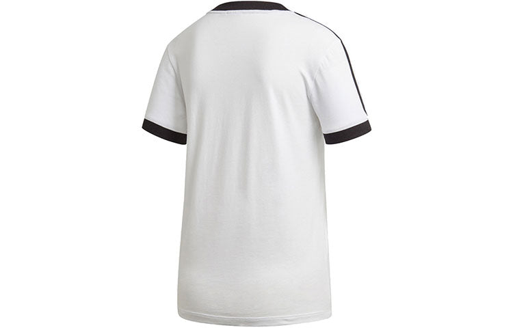 (WMNS) adidas originals 3 STR TEE Sports Short Sleeve White ED7483
