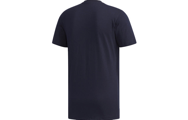 adidas M Sprnkl Logo T logo Printing Round Neck Breathable Short Sleeve Blue FM6245