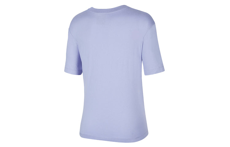 (WMNS) Nike Solid Color Round Neck Short Sleeve Purple Light purple DJ2789-571