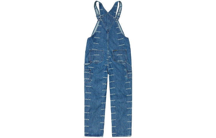 Supreme SS19 Logo Denim Overalls Denim logo SUP-SS19-666