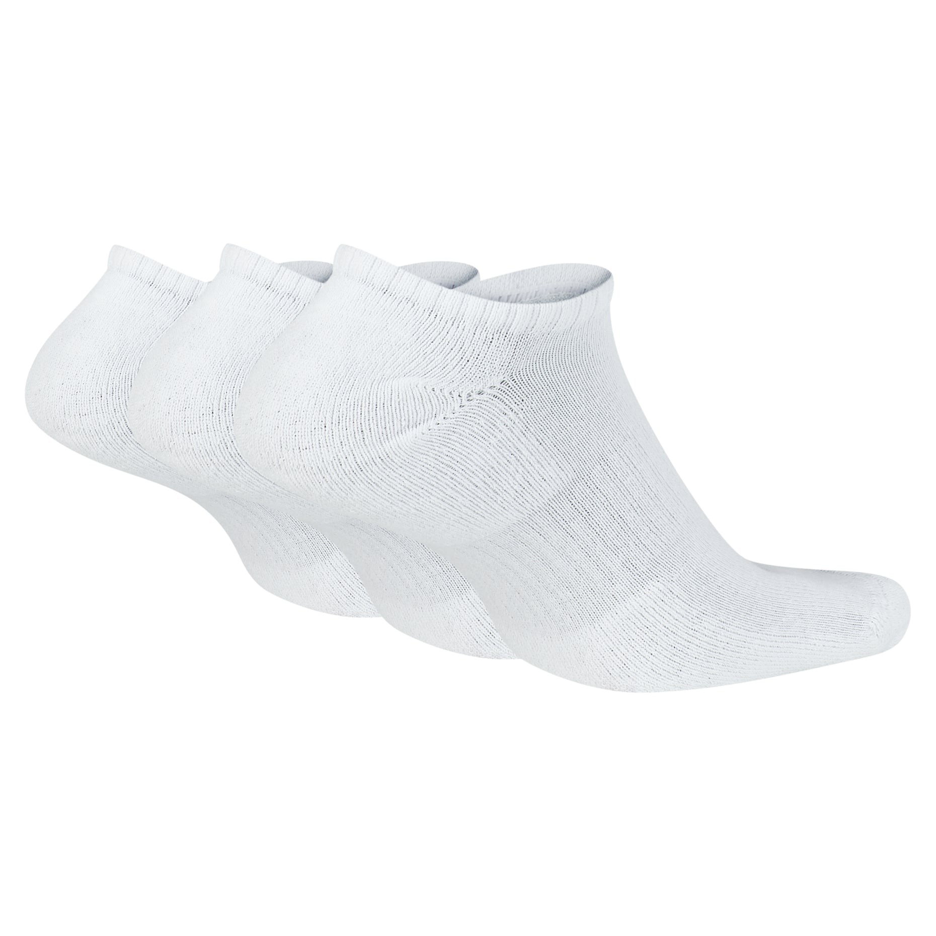Nike Solid Color Logo Casual Sports Socks Couple Style 3 Pairs White SX7673-100