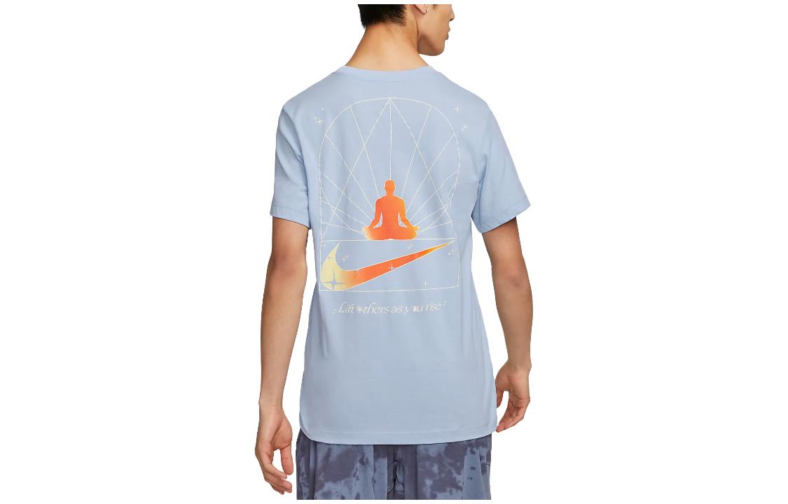Nike Yoga T-Shirt 'Blue' DZ2650-479