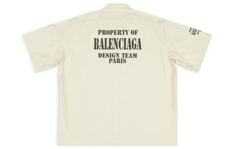 Balenciaga Property Pocket Shirt 'Beige' 704387TKP249936