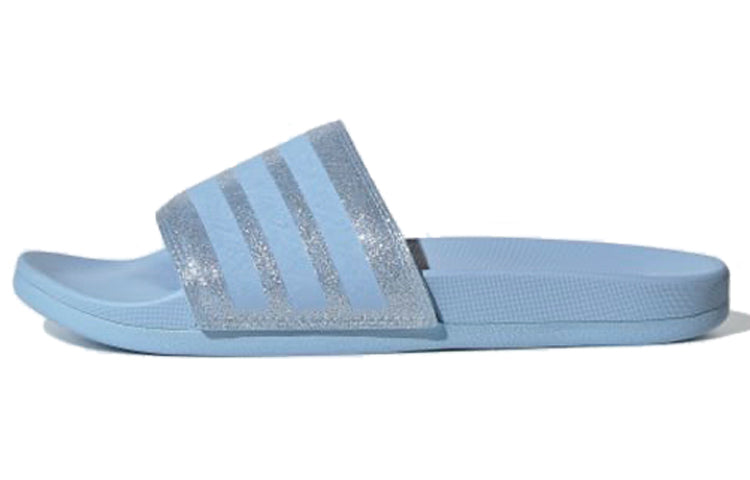 (WMNS) adidas Adilette Comfort Slides '3 Stripes Shimmer - Glow Blue' EE6817
