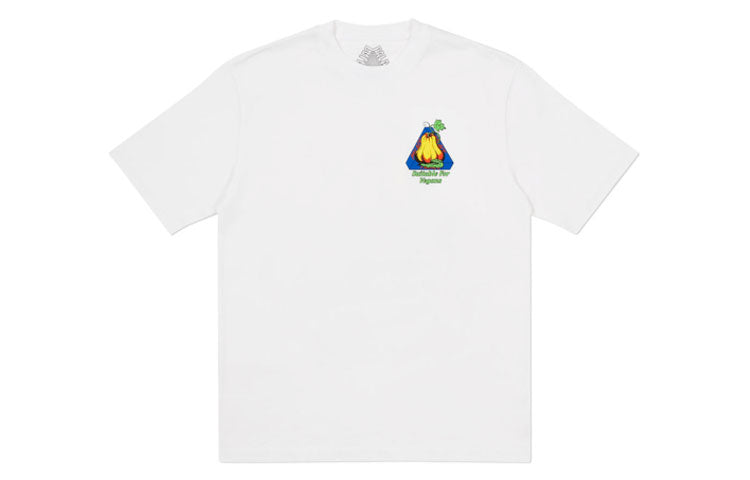PALACE Nein Cheese Nein Egg T-Shirt White Back Printing Short Sleeve Unisex P19TS296