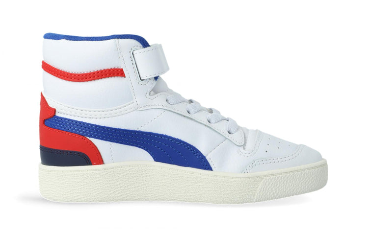 (PS) PUMA Ralph Sampson Mid V Ps Sneakers White/Blue/Red 370927-02