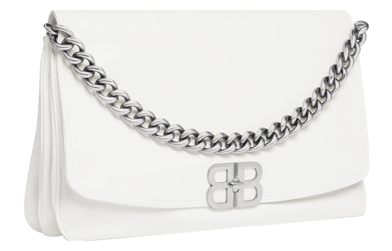 (WMNS) Balenciaga Bb Soft Large Flap Bag 'Optic White' 7484882AAIY9001