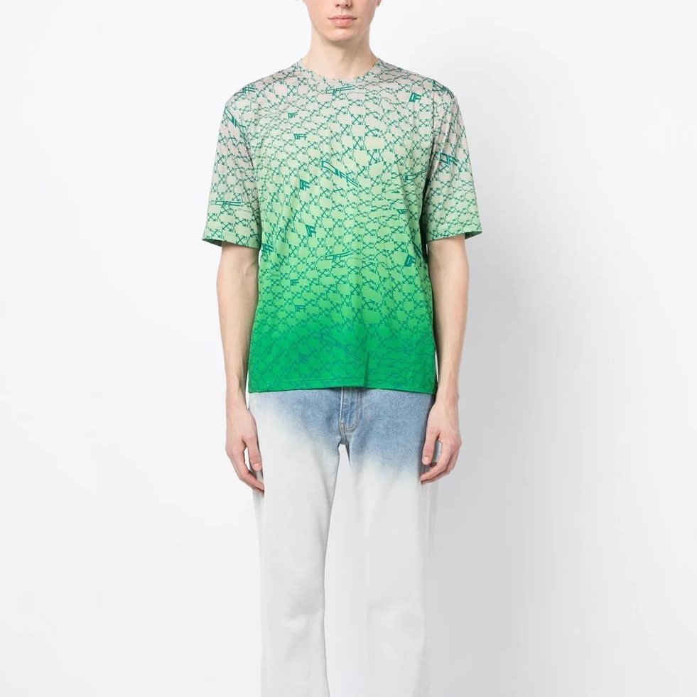 Off-White Arrows Print Ombr Effect Tee OMVA034F22FAB0015055