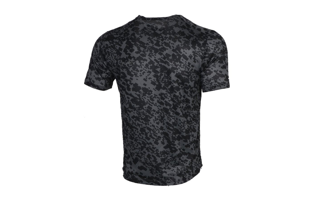Nike Dri-FIT Miler Wild Run Running Short Sleeve Black Gray CU6043-011