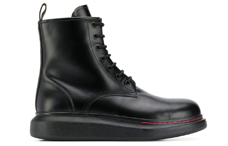 Alexander McQueen Ankle Leather Boot 'Black' 586191WHX511000