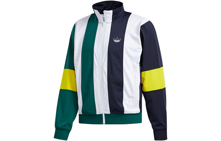 adidas originals Retro Contrasting Colors Wide Stripe Jacket Colorblock EJ7114