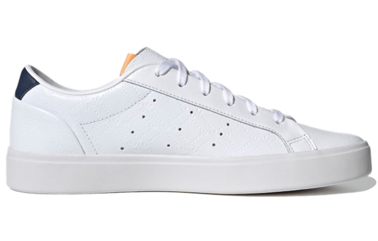 (WMNS) adidas originals Sleek 'Cloud White Crew Navy' FY6669