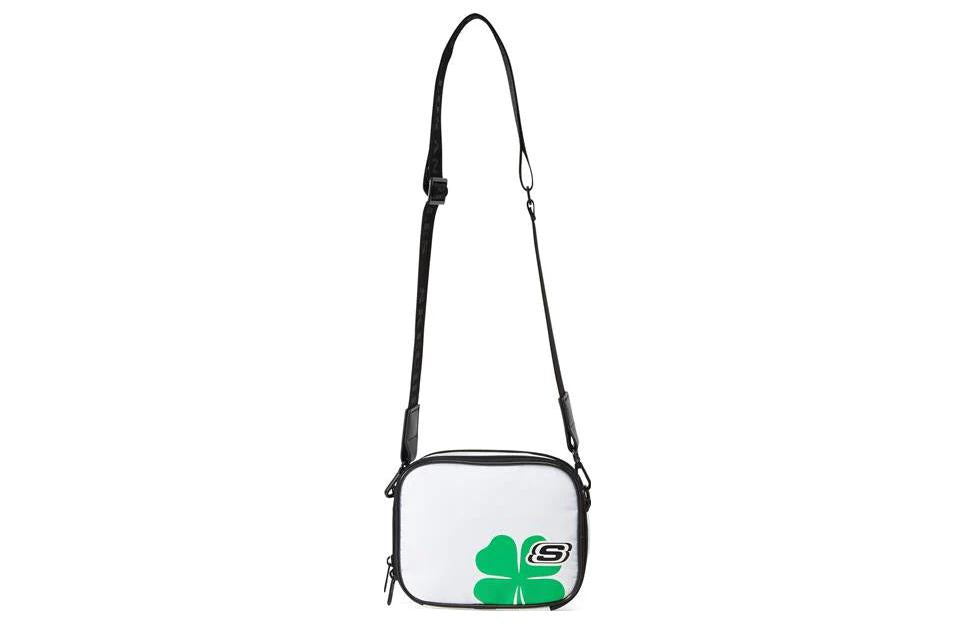 Skechers Clover Pattern Logo Single Shoulder Bag 'White Green' L223U013-0074