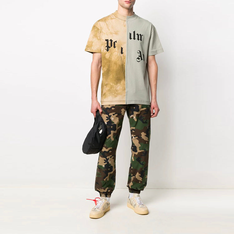 Off-White SS21 Printing Logo Sports Long Pants Camouflage OMCA164S21FAB0025600