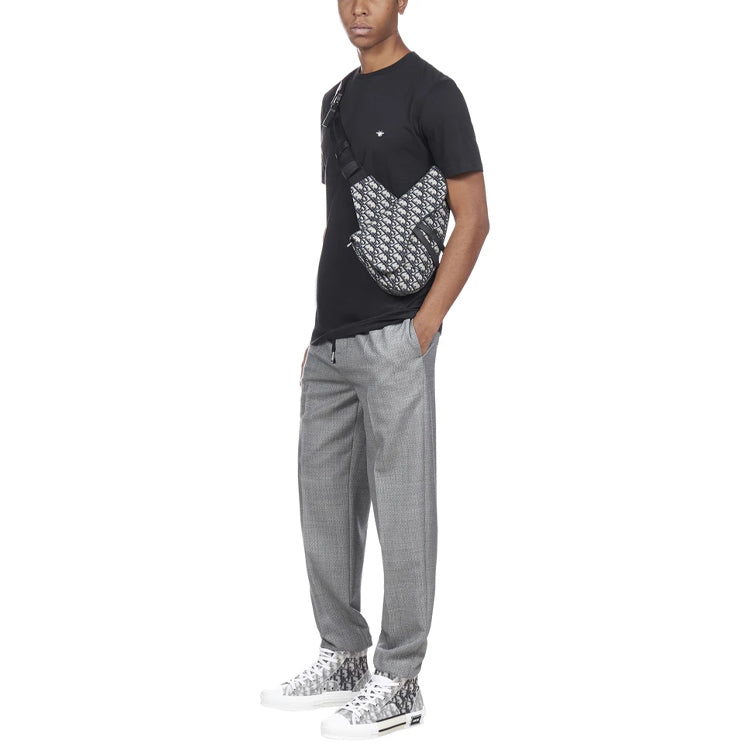 DIOR Bee Embroidered Crewneck For Men Black 733J603B0533-980