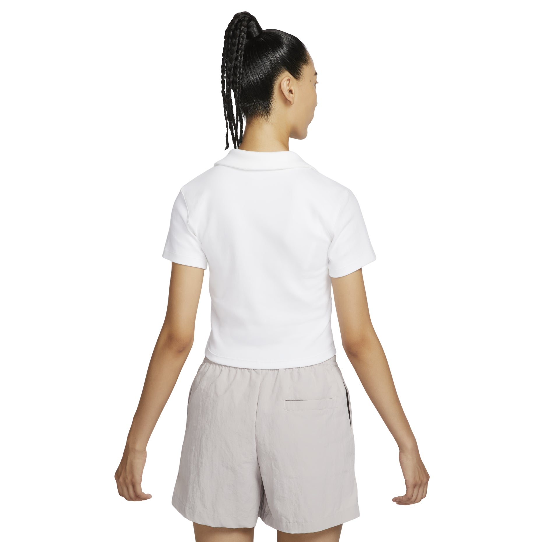 (WMNS) Nike Sportswear Polo Shirt Asia Sizing 'White' HJ6852-100