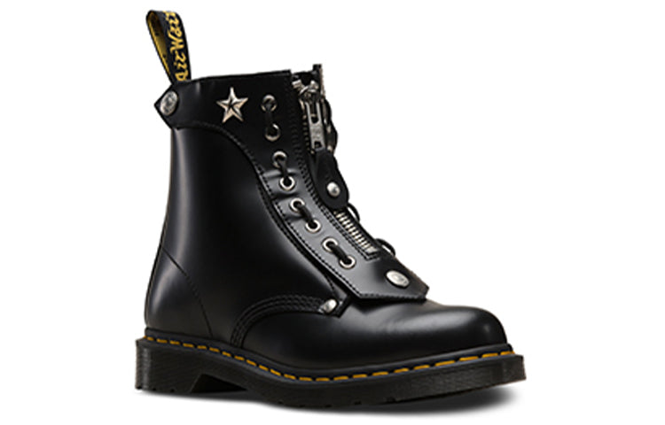 Schott NYC x Dr. Martens 1460 Leather Ankle 8-eye Boots Black 24716001