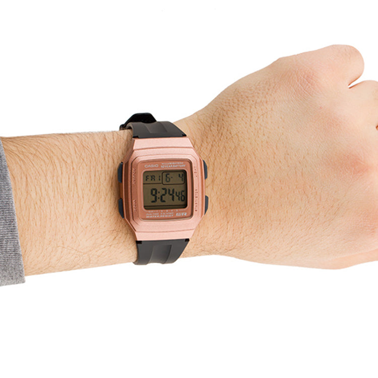 CASIO Quartz Waterproof Sports Unisex Pink Digital F-201WAM-5A