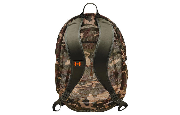 Under Armour Hustle Mesh Backpack 'Orange Green Camo' 1372288-310