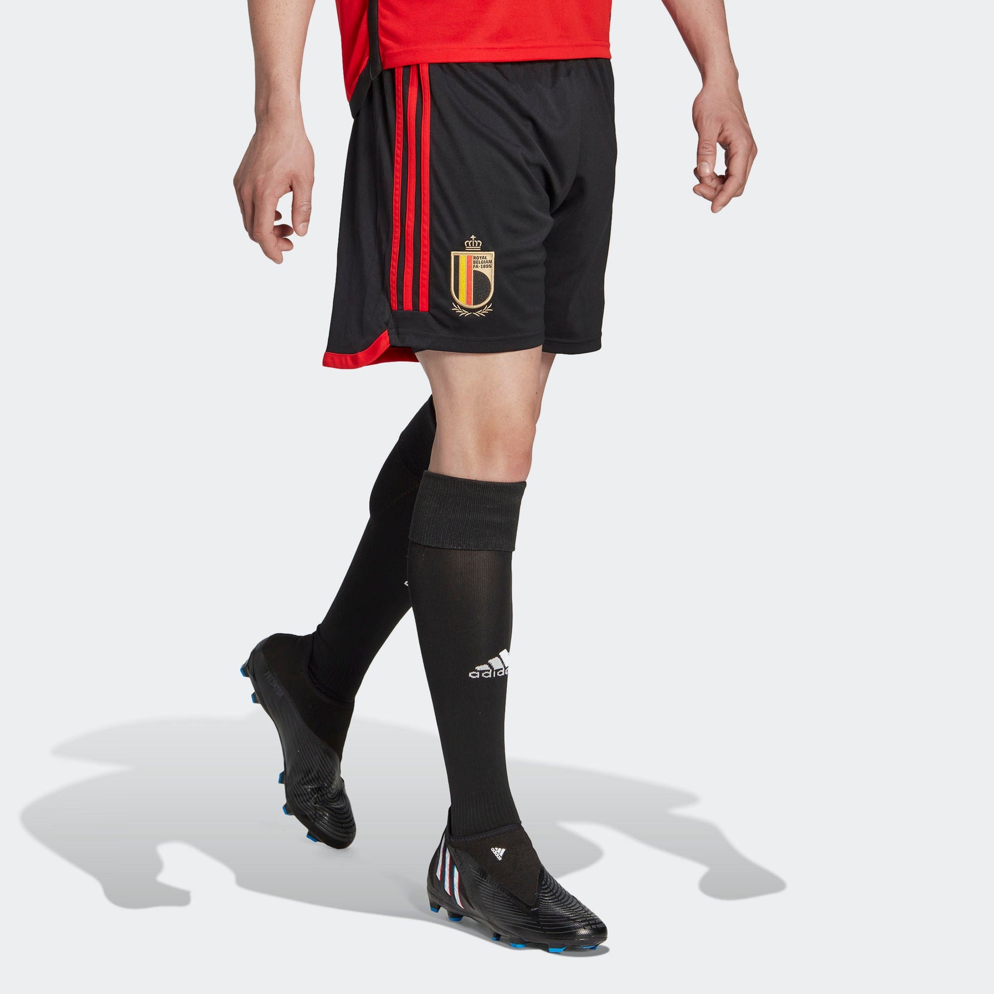 adidas Belgium 22 Home Short Asia Sizing 'Black' HD9414
