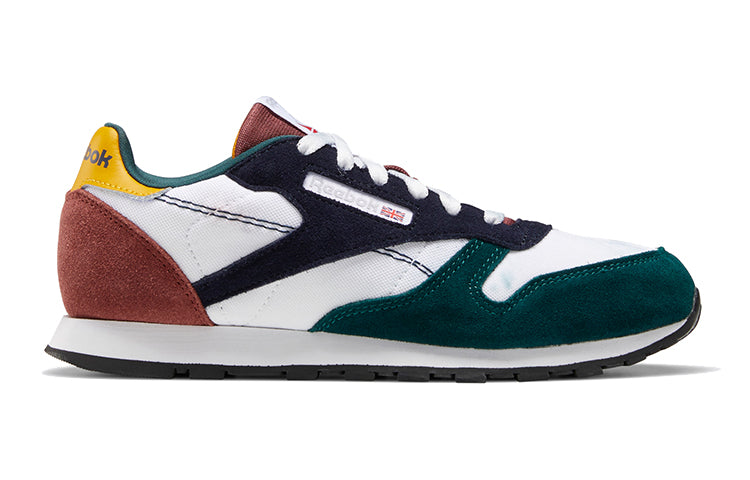 Reebok Classic Leather Running Shoes K White/Blue/Green FX2763