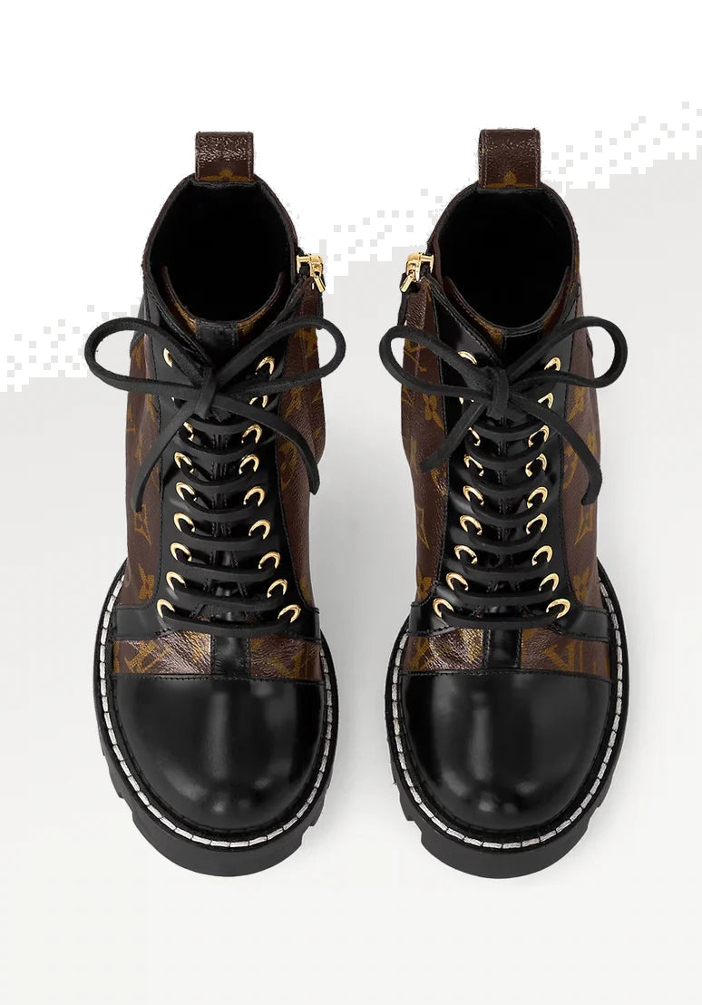 (WMNS) LOUIS VUITTON LV Star Trail 8cm Ankle Boots 'Brown' 1A52FI