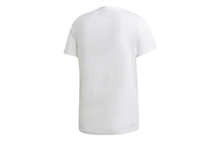 adidas Rose Geek Up Pattern Printing Short Sleeve White DX6949