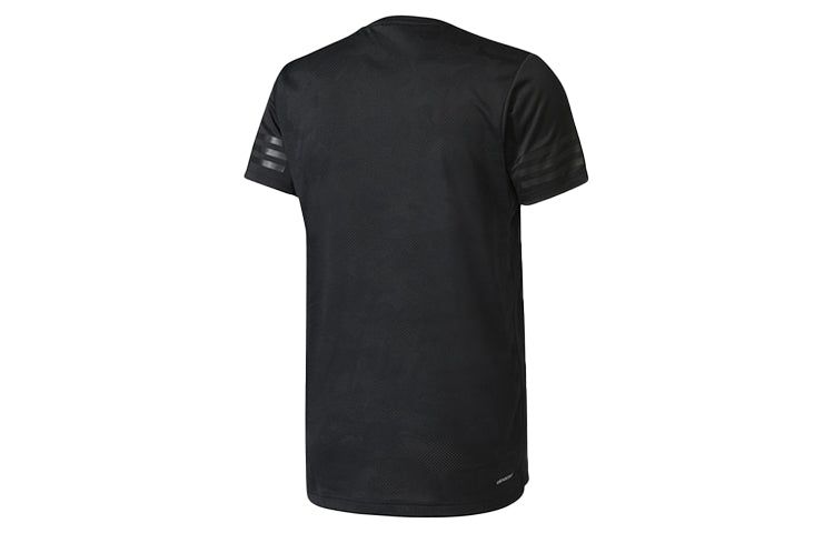 adidas Training Round Neck Pullover Sports Short Sleeve Black BK6120