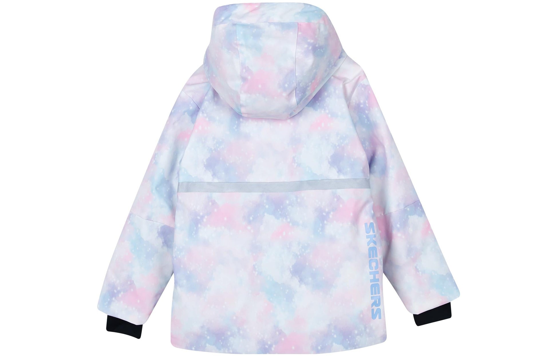 (GS) Skechers SKX Hooded Down Jacket 'Purple Blue White' P423G019-03HS