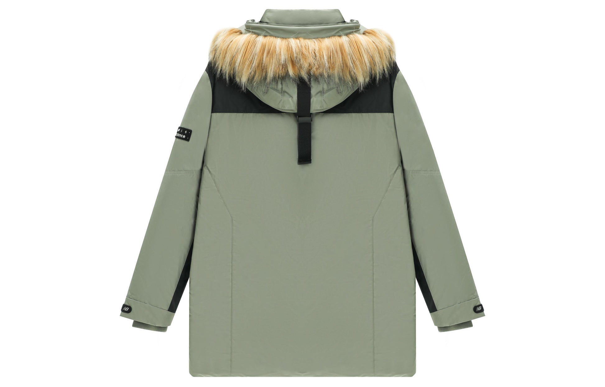 New Balance Logo Classic Down Jacket Asia Sizing 'Green Black' AMJ14300-OLG