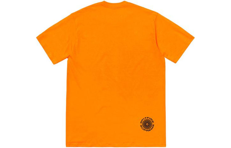 Supreme SS18 Spitfire Classic Swirl Bright Orange Tee SUP-SS18-452