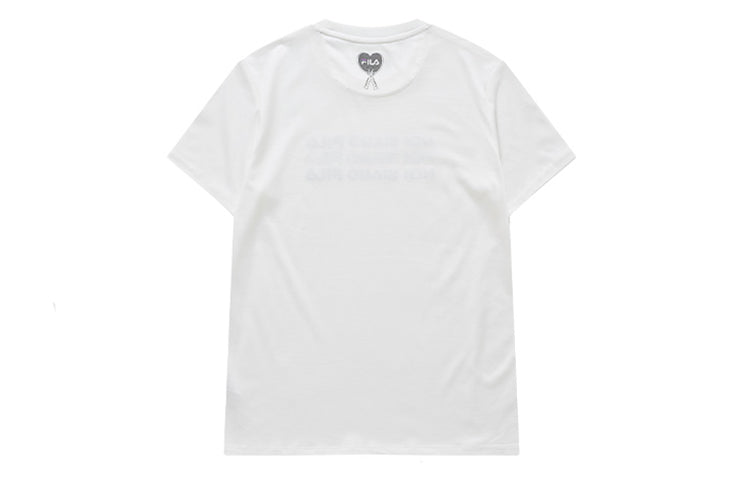 (WMNS) FILA Sports Short Sleeve White T-Shirt F51W028142F-WT