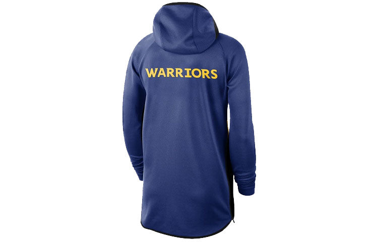 Nike NBA 19-20 Golden State Warriors Therma Flex Showtime Hoodie Blue AT8462-495