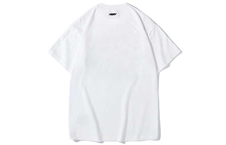 PJs Vigor Multi-Color Pattern Printing Short Sleeve Unisex White 20SSTS1031-P
