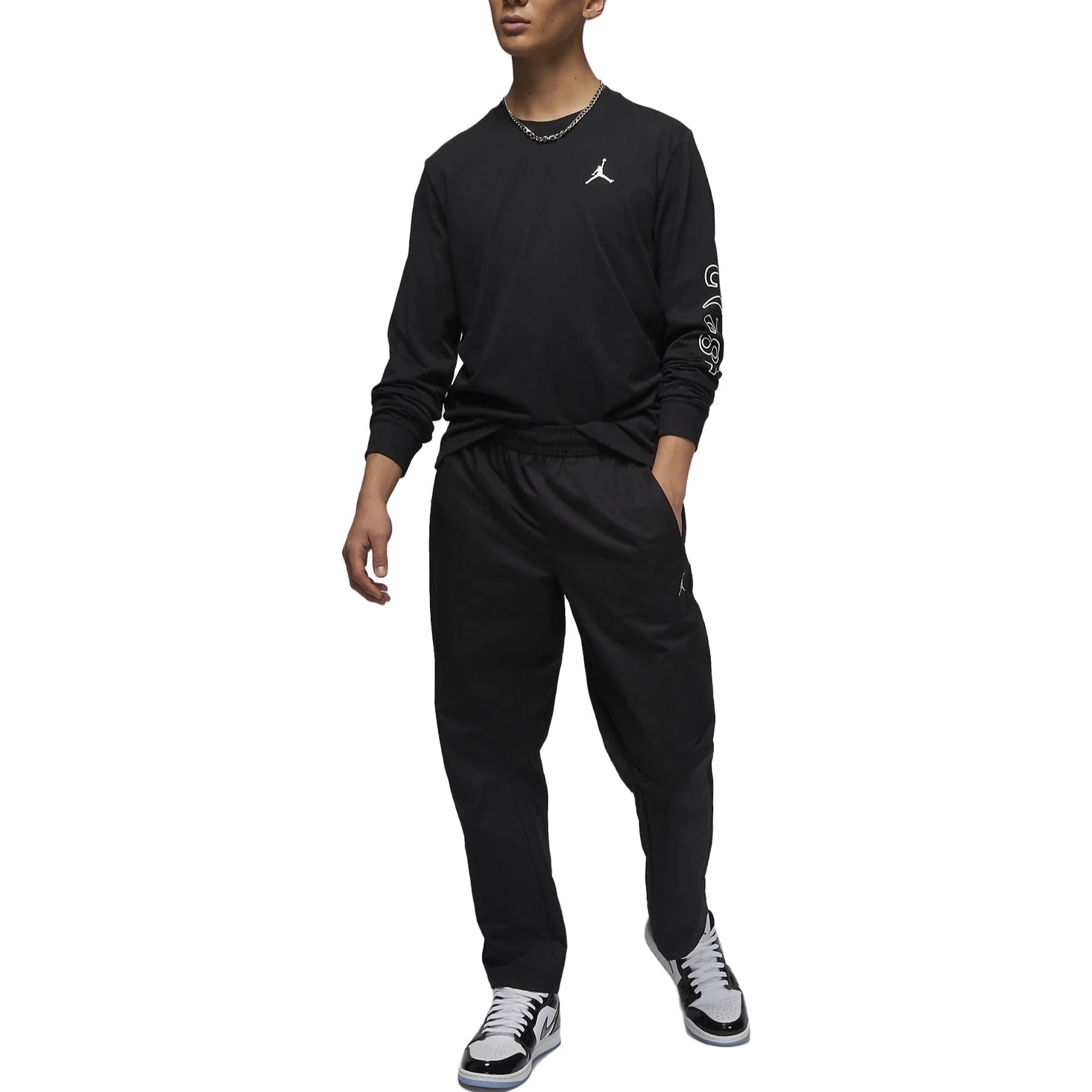 Air Jordan Long Sleeve Crew Neck T-Shirt 'Black' FD0600-010