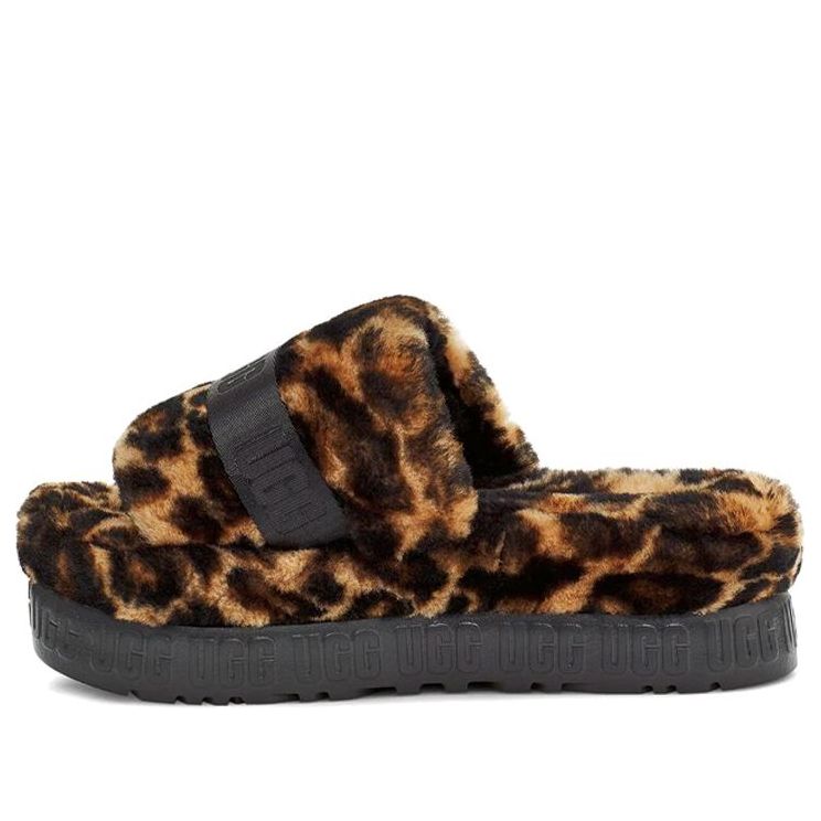 (WMNS) UGG Fluffita Panther Print Slide 'Brown' 1122556-BTC