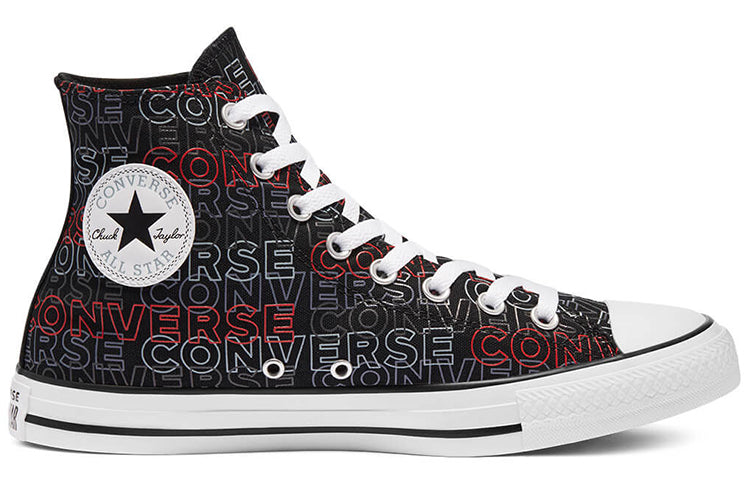Converse Chuck Taylor All Star Canvas Shoes Black/White/Red 170108C