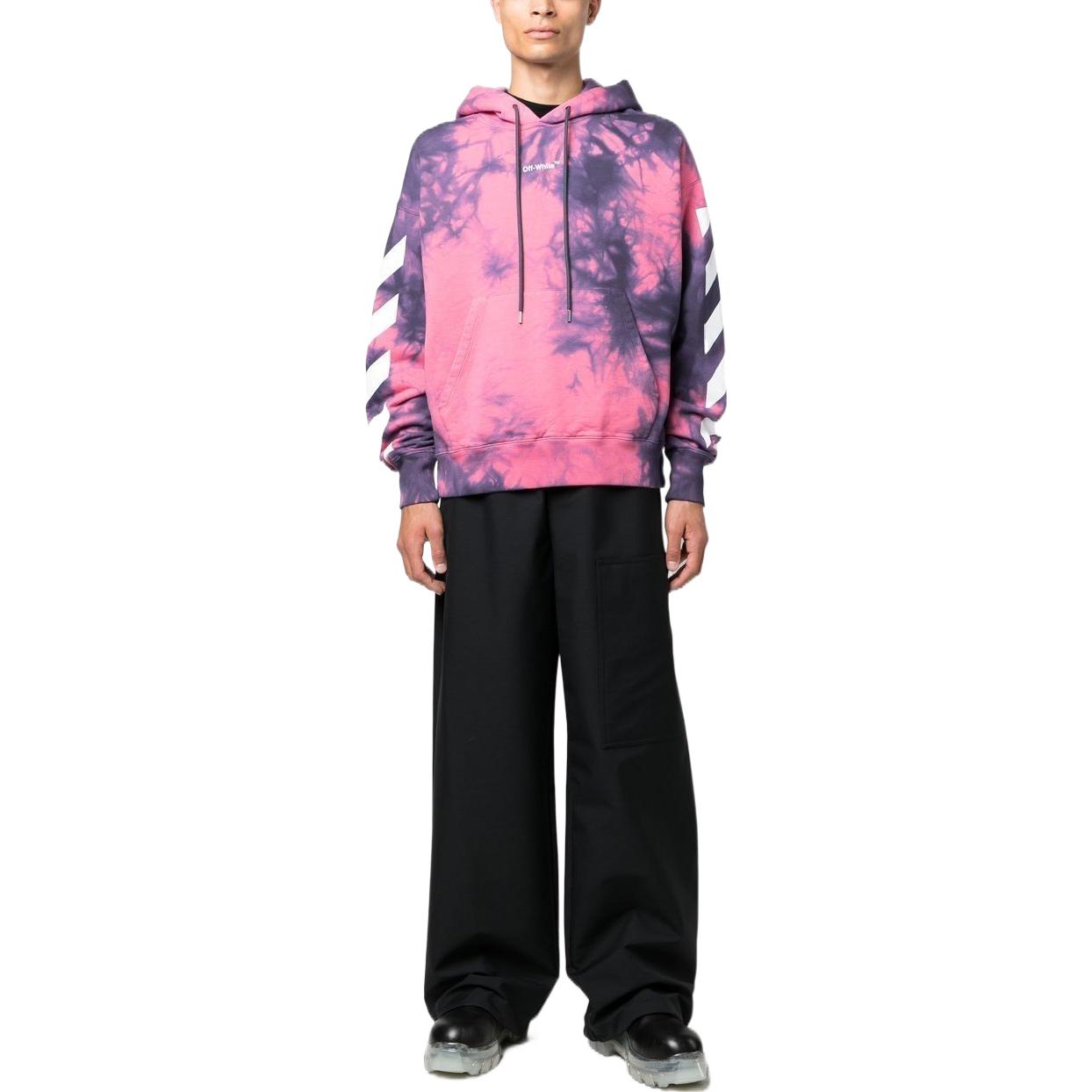 Off-White Arrows tie-dye Hoodie 'Pink' OMBB085F22FLE0103401