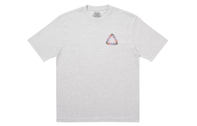 PALACE Tri-Pumping Pattern Printing Short Sleeve Unisex Gray PAL-SS20-97