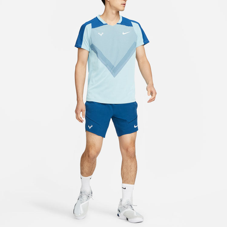 Men's Nike Solid Color Logo Tennis Sports Shorts Blue DD8544-476