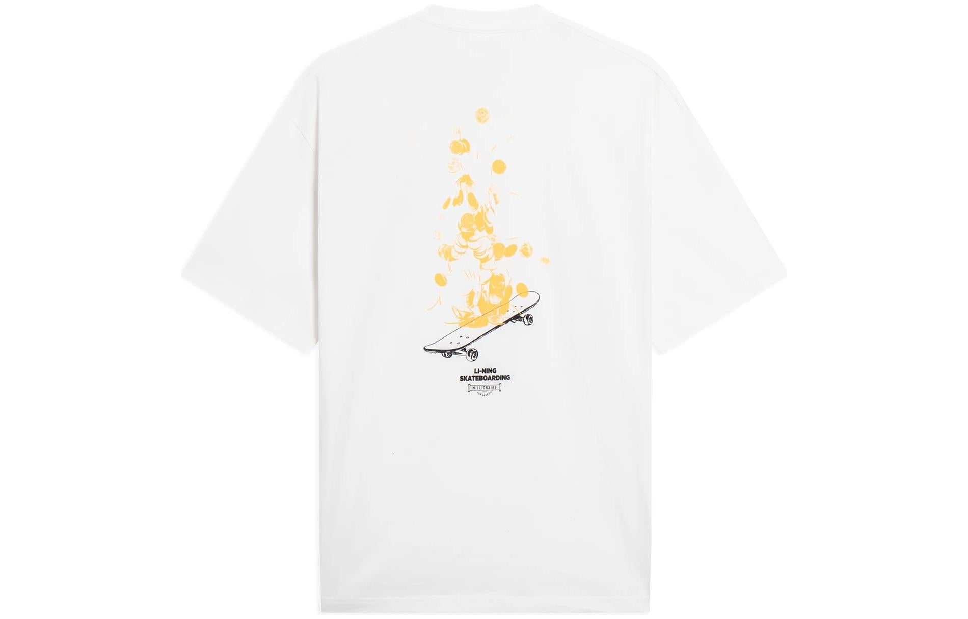 Li-Ning Skateboarding Graphic T-shirt 'White' AHST101-2