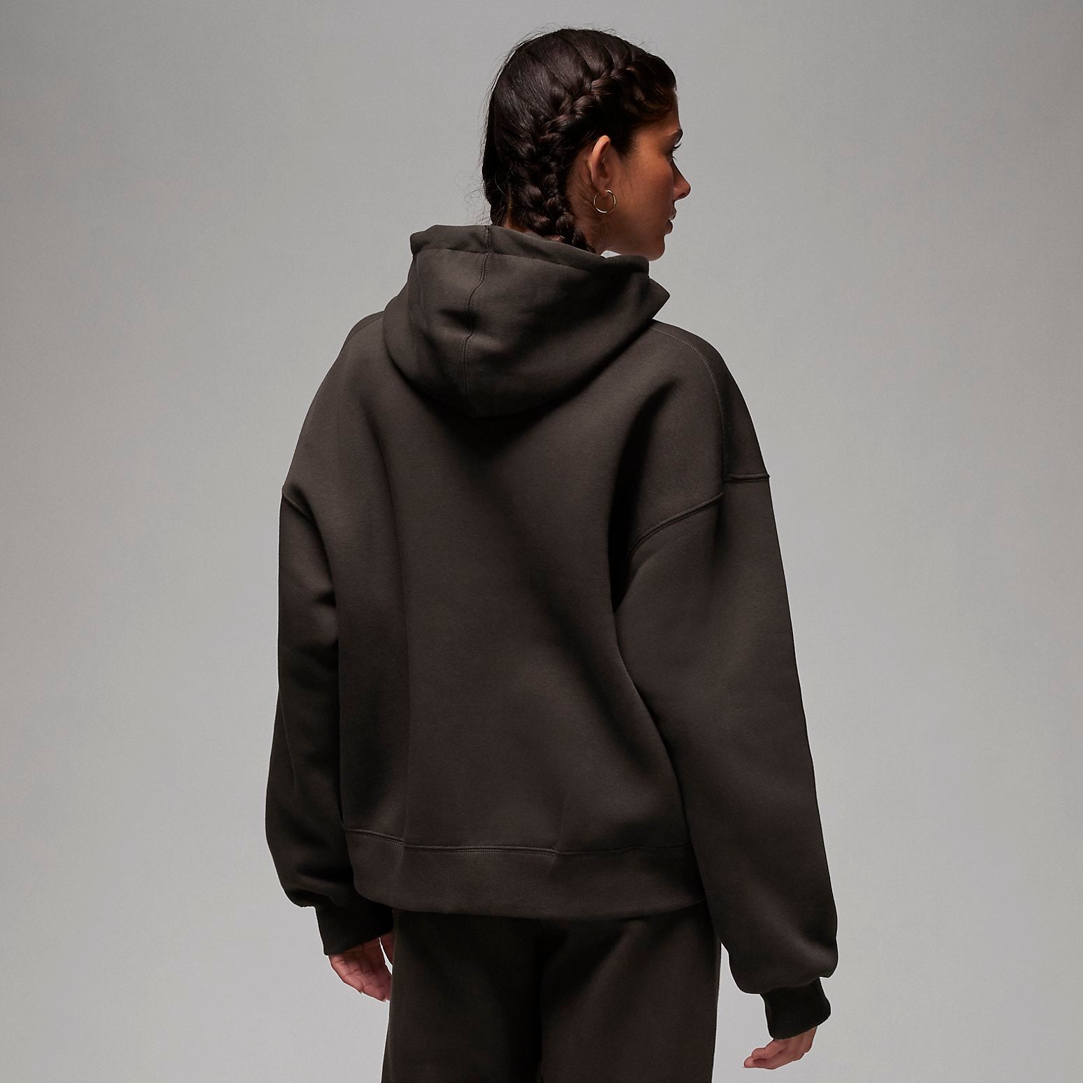 (WMNS) Air Jordan Brooklyn Fleece Full-Zip Hoodie 'Black' FD7865-220