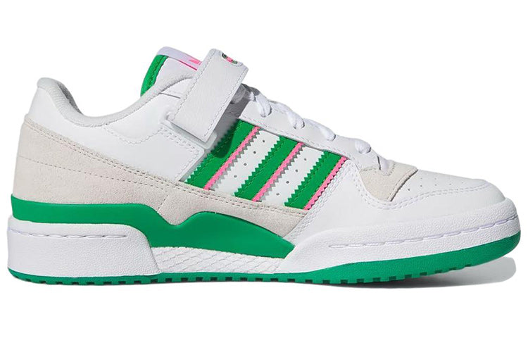 (WMNS) adidas Forum Low 'White Green Pink' IE7422